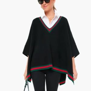 New Black Camden Soft Sweater Poncho Tuckernuck